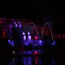 Licht Wasser Laser Show Thermalbad Fischau, 2015