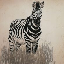 Zebra 50x70 cm