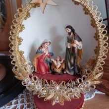 Krippe im Straußenei Krippe im Straußenei