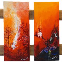 Waldbrand, Acryl
