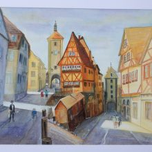 Rothenburg ob der Tauber, 2017, Aquarell, 35x47