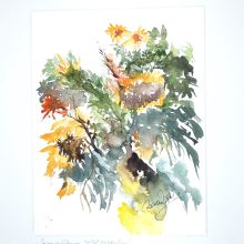 Sonnenblumen wild gewachsen