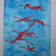 Flying Flamingos