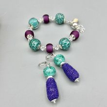 Armband mit Magnetverschluss und passende Ohrringe