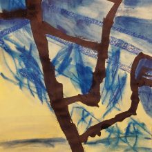 Blaufedriger Himmel klopft an