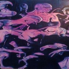 Apocalypse - mixed media on canvas, 300 x 150 cm