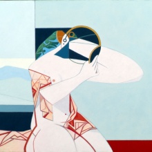 Donna Nuda allo Specchio, nach Bellini, Öl auf Lw., 60x80 cm, 2008