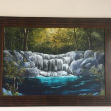 Wasserfall, 90 x 60 cm