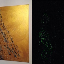 Play of colours - (ein Bild im Bild - links bei Licht - rechts im Dunkeln)