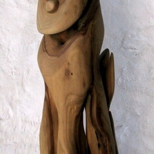 Lichtstele, Kirschenholz