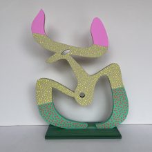 TAURUS Skulptur, Schichtholz bemalt