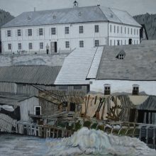 Die Bergmühle bei Purgstall in der Erlaufschlucht - hier fand Egon Schiele seine Vorlage zum Bild ,,Die verfallende Mühle’’