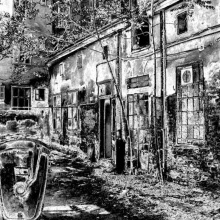 „Jadengasse 3“ Black/White Print, 40x60 cm, 1989