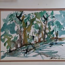 Waldrand (Aquarell)