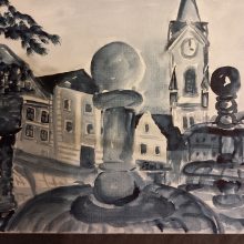 Aquarell "Zwettl"