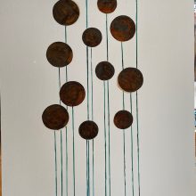 Rost auf Holz Sommerimpression 80 x 140 