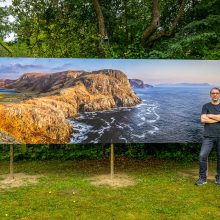 Reinhard Podolsky mit XXL-Portrait Vestkapp