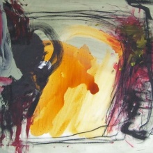 Look into the Sun, 2008, Mischtechnik auf Leinwand 90/70cm