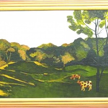 Herbstmilch, Leinwand, 117x87 cm