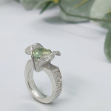 Silberring mit Prasiolith