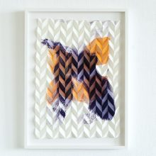 Folded Gesture 3G No8 (violett tangerine)