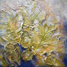 Blätter_2, 60x60, Acryl
