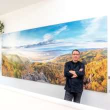 XXL-Wachaupanorama: 60 km Luftlinie auf 6 m Leinwand