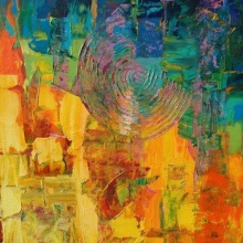 Der Kreis, Acryl auf Leinwand, 80x100cm, 2011