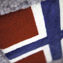 "Norway" Schafwollteppich handgewebt mit Wolltattoo