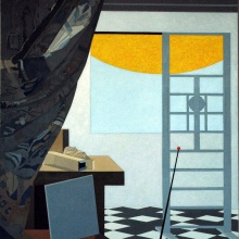 Vermeers Atelier, Öl auf Lw., 120x100 cm, 2010