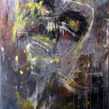 selbstbildnis, 2009, Öl, Ölkreide auf Leinwand 120x140 cm