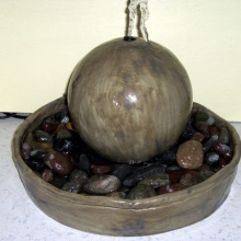 Zimmerbrunnen, 35 cm Tasse 20 cm Kugel komplett