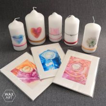 Wax Art bedruckte Kerzen & Wachskunst zum Verschicken
