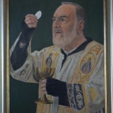 Pater Pio 2, Öl auf Leinwand, 50 x 40 cm, 2025