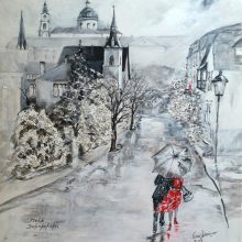 Melk Bahnhofstraße  Acryl 50x60 10-18