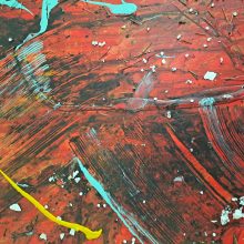 Abstrakte Kunst - Feuerrot