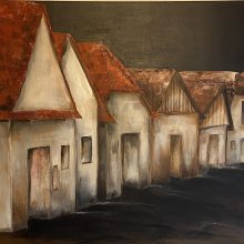 Kellergasse 60 x 80 Acryl auf Leinwand