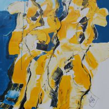"MENSCHEN 15", Acryl auf Leinen, 70 x 100