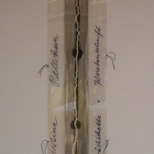 "Knotenschrift", Tusche auf Papier