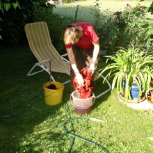 Batiken im Garten