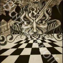 ,,Sendpultura" Acryl / Leinen - 80x100