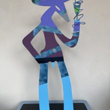 VINOTAURUS Skulptur, Stahl bemalt