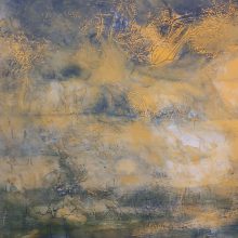 Flusslandschaft / Pigmentmalerei