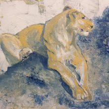die Löwin / Acryl