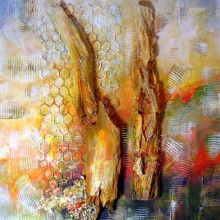 Acryl season II Sommer, 40x40