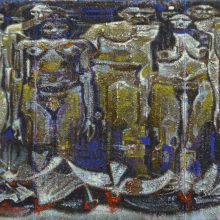 Macbeth - mixed media on canvas, 300 x 150 cm